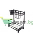 Кухненски органайзер двуетажен за подправки и аксесоари